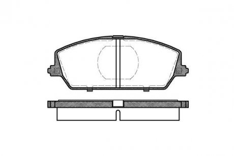 Тормозные колодки, дисковый тормоз (набор) REMSA 038700