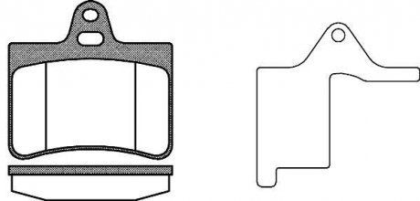 Тормозные колодки, дисковый тормоз (набор) REMSA 083020 (фото 1)