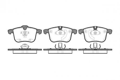 Колодки гальм.перед. Opel Vectra C GTS 3.0 V6 / 3.2 V6 08/02 REMSA 105300