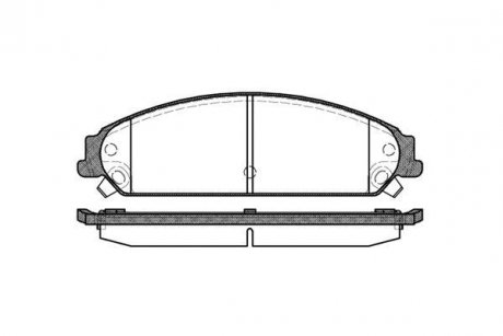 Тормозные колодки дисковые перед. Chrysler 300C 05-13 Dodge Caliber SRT4 08-09 REMSA 112808