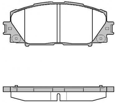 Тормозной колодки диск. передние Toyota Prius 1.5/1.8 09- REMSA 122410 (фото 1)