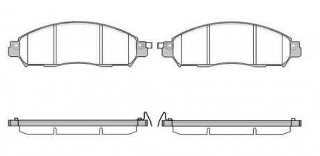 Гальмівні колодки (набір) REMSA 161204