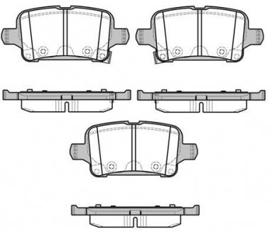 Колодки тормозные REMSA 162802