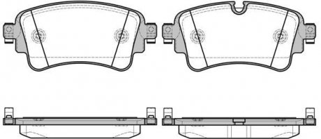 Тормозные колодки дисковые зад. AUDI A4, A4 ALLROAD, A5, Q5, Q7 1.4-3.0DH 01.15- REMSA 166908 (фото 1)