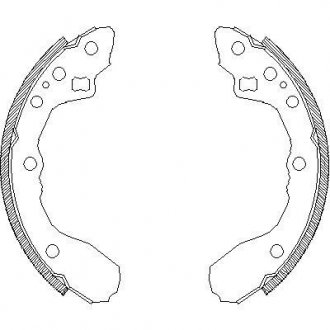 Гальмівні колодки (набір) REMSA 434400