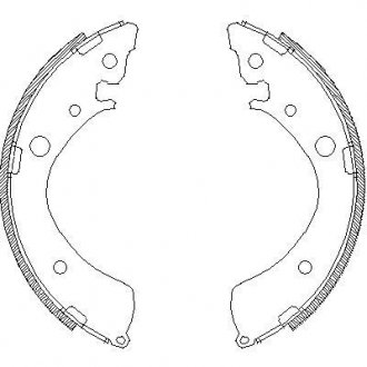 Колодки гальмівні барабанні REMSA 4367.01