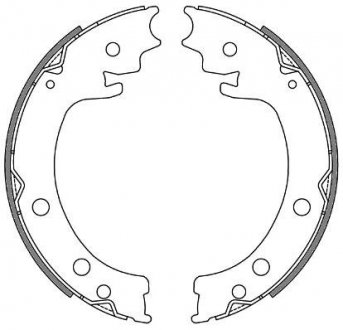 Гальмівні колодки барабані REMSA 4629.00