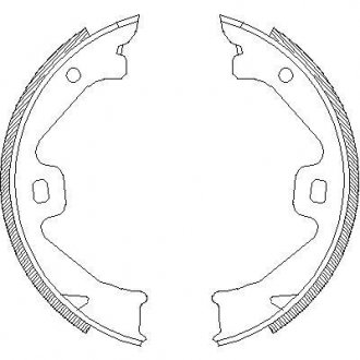 Гальмівні колодки ручного гальма REMSA 470400