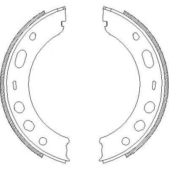 Тормозные колодки ручного тормоза REMSA 472400