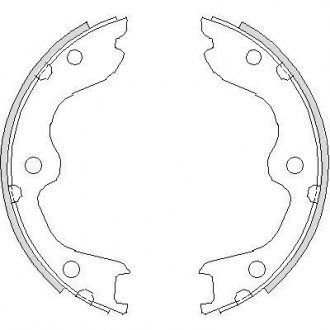 Гальмівні колодки ручного гальма REMSA 473800