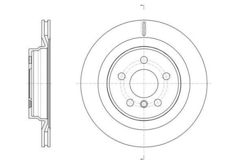 Диск гальмівний (задній) BMW 1 (F40)/2 (F45)/X1 (F48) 13-(300x20) (з покрит.) (з вент.) REMSA 6163210