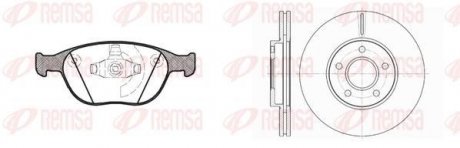 Комплект тормозов, дисковый тормозной механизм REMSA 8984.00 (фото 1)