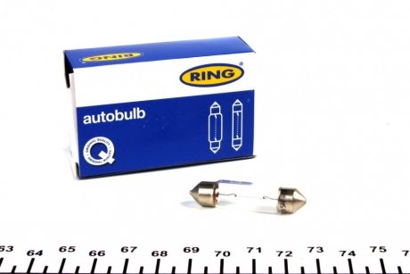 Автолампа C5W S8.5 5 W прозора Ring R258
