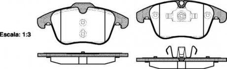 Тормозные колодки передние Land Rover Freelander 07- (Ate-Teves) ROADHOUSE 2121900 (фото 1)