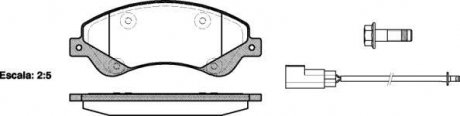 Колодки передние FWD, 2.2TDCI ROADHOUSE 2125102