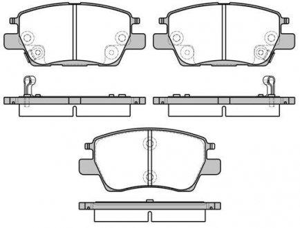 Колодки гальмівні (передні) Opel Ampera-E 17-19/Chevrolet Bolt/Volt/Cruze 15- (+датчик) ROADHOUSE 21630.12