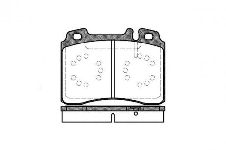 Тормозные колодки, дисковый тормоз (набор) ROADHOUSE 237900