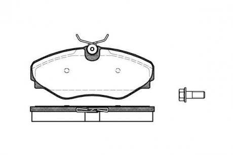 Тормозные колодки, дисковый тормоз (набор) ROADHOUSE 283420 (фото 1)