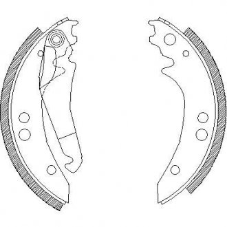 Фото гальмівні колодки барабанні ROADHOUSE 4136.00 Гальмівні колодки барабанні ROADHOUSE 4136.00
