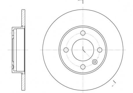 Диск тормозной (к-т), Volkswagen Golf 93-99, Jetta 83-92, Passat 88-97, Polo 81-94/Cordoba ROADHOUSE 608600