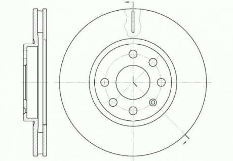 Тормозной диск ROADHOUSE 661110