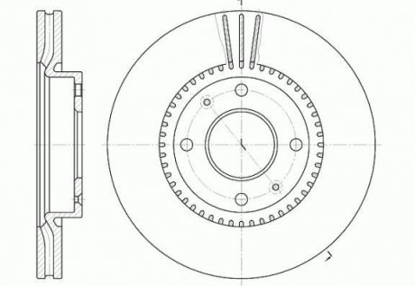 Тормозной диск ROADHOUSE 6668.10 (фото 1)