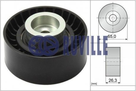 Паразитний / ведучий ролик, поліклиновий ремінь RUVILLE 55257