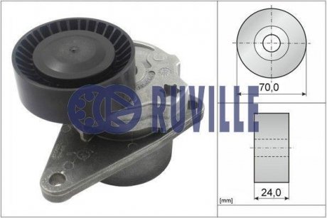 Ролик ГРМ натяжной VOLVO S60 00-10,S70 (LS, P80_) 96-00,V40 универсал (VW) 95-04,C70 I купе 97-02,S RUVILLE 55545 (фото 1)