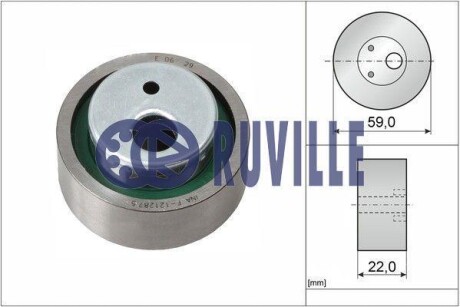 Ролик натяжний ГРМ, 1.1-1.4i 96- RUVILLE 56600