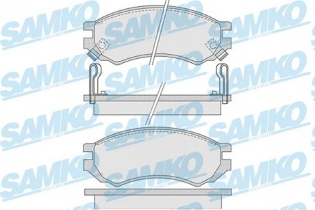 Тормозные колодки, дисковый тормоз (набор) SAMKO 5SP1008