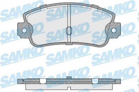 Гальмівні колодки, дискове гальмо (набір) SAMKO 5SP106