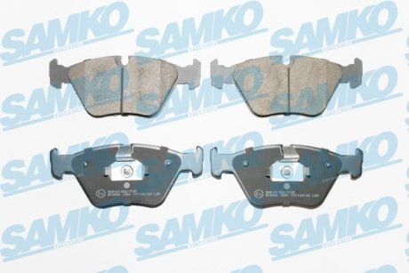 Тормозные колодки, дисковый тормоз (набор) SAMKO 5SP1251 (фото 1)