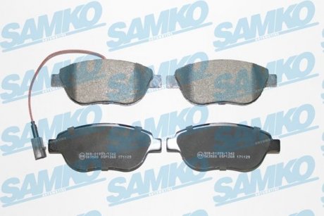 Тормозные колодки, дисковый тормоз (набор) SAMKO 5SP1268