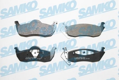 Тормозные колодки, дисковый тормоз (набор) SAMKO 5SP1405 (фото 1)