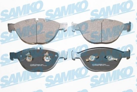 Тормозные колодки дисковые перед.BMW 535d/745-760 02- SAMKO 5SP1410