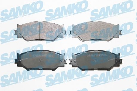 Тормозные колодки, дисковый тормоз (набор) SAMKO 5SP1412