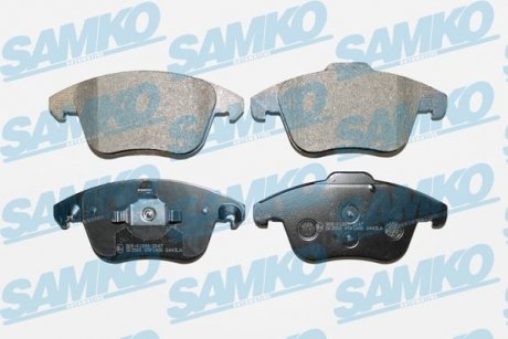 Тормозные колодки, дисковый тормоз (набор) SAMKO 5SP1480 (фото 1)