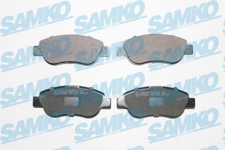 Тормозные колодки, дисковый тормоз (набор) SAMKO 5SP1491 (фото 1)