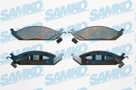 Тормозные колодки, дисковый тормоз (набор) SAMKO 5SP1519 (фото 1)