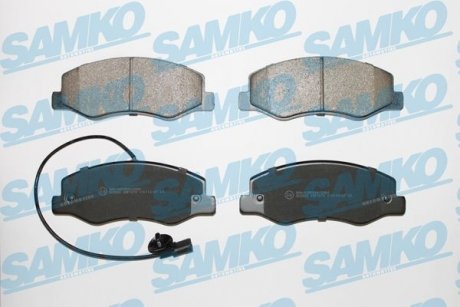 Тормозные колодки, дисковый тормоз (набор) SAMKO 5SP1570 (фото 1)