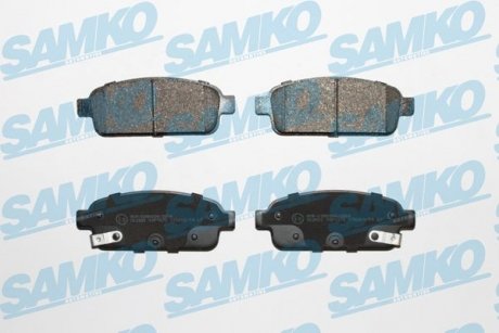 Гальмівні колодки, дискове гальмо (набір) SAMKO 5SP1575 (фото 1)