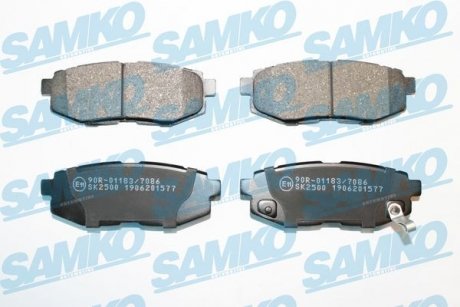 Тормозные колодки, дисковый тормоз (набор) SAMKO 5SP1577 (фото 1)