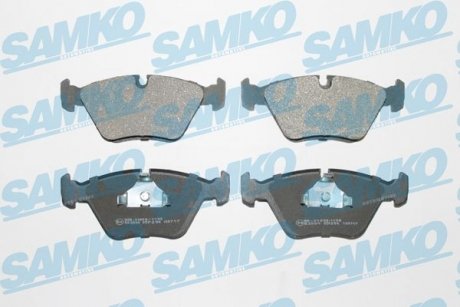 Тормозные колодки, дисковый тормоз (набор) SAMKO 5SP296 (фото 1)