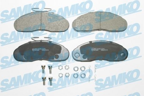 Тормозные колодки, дисковый тормоз (набор) SAMKO 5SP414