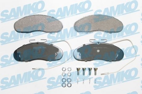 Тормозные колодки, дисковый тормоз (набор) SAMKO 5SP580