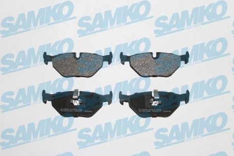 Тормозные колодки, дисковый тормоз (набор) SAMKO 5SP675 (фото 1)