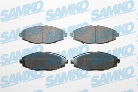 Тормозные колодки, дисковый тормоз (набор) SAMKO 5SP693 (фото 1)