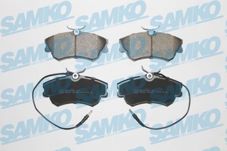 Тормозные колодки, дисковый тормоз (набор) SAMKO 5SP750 (фото 1)