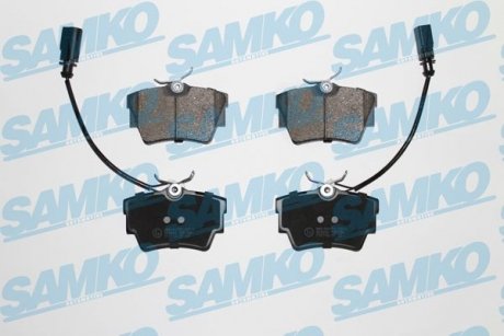 Колодки задние R15, 98-03 (тип LUCAS) с датчиком SAMKO 5SP786