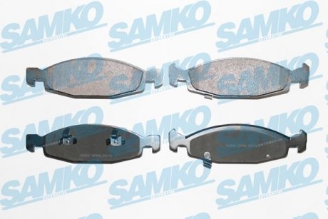 Тормозные колодки, дисковый тормоз (набор) SAMKO 5SP840 (фото 1)